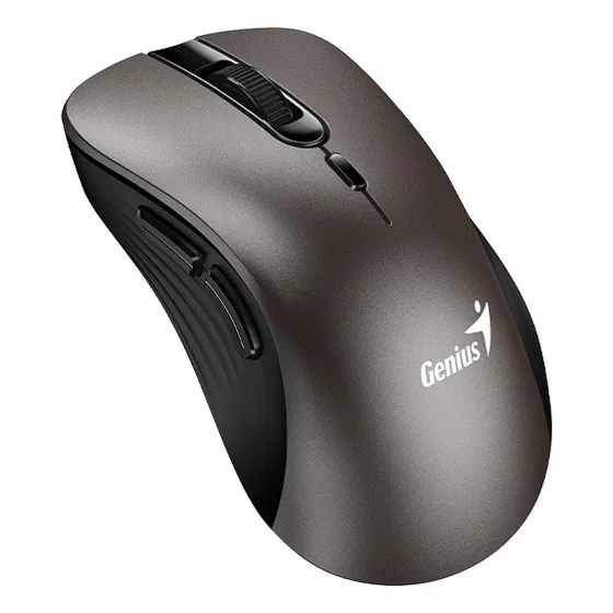 Mouse Genius Ergonómico Inalambrico Silencioso 8100s Champan Color Champan Titanio