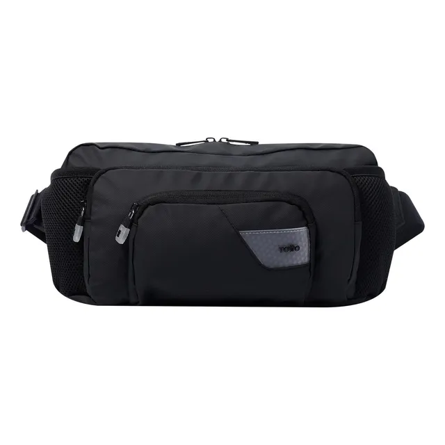 Canguro Para Hombre Totto Riñonera Cangurera Clear Rud Color Negro