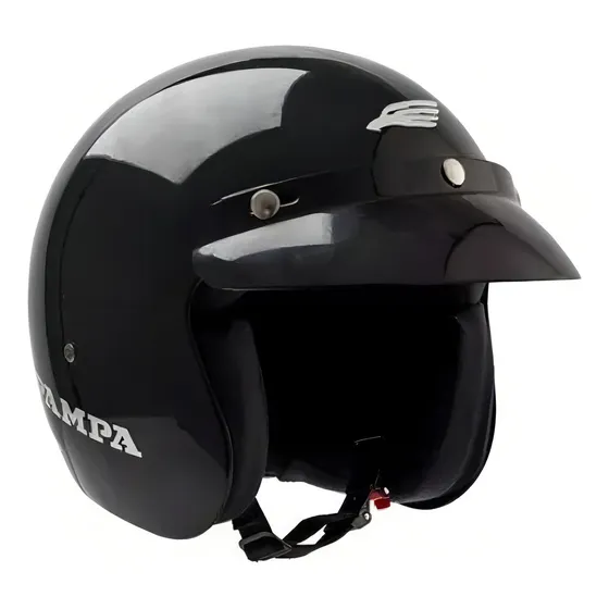Casco Abierto Halcon Pampa Negro Talle L