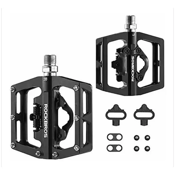 Pedales Fijación Doble Función Aluminio Mtb Rockbros