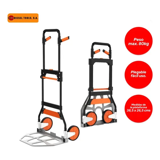 Carrucha Carretilla Plegable Portátil De 80kg