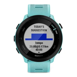 Smartwatch Garmin Forerunner 55 Tela De 1.04 Com Pulseira De Silicone - Cor Aqua Smartwatch Garmin Forerunner 55 Tela De 1.04 Com Pulseira De Silicone - Cor Aqua