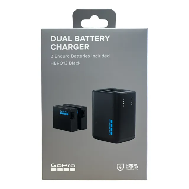 Cargador Dual Gopro+2 Baterías Enduro Para Hero 13