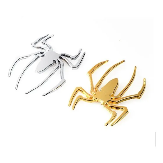 Emblema Logo Spider Araña Metálico Cromado