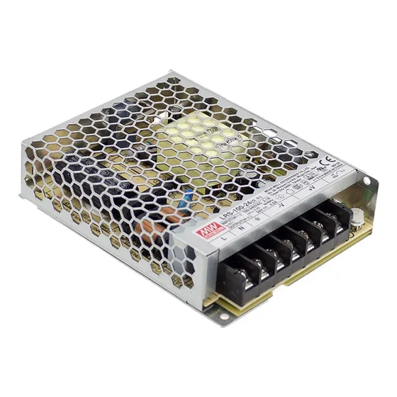 LRS-100-24 Fonte Chaveada AC/DC 108W Saída 24Vdc 4.5A  Mean Well