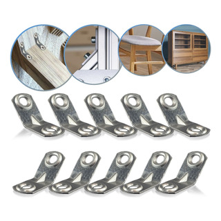 Kit 30 Cantoneira Angular 135 Graus 20x20 Suporte 2 Furos Kit 30 Cantoneira Angular 135 Graus 20x20 Suporte 2 Furos
