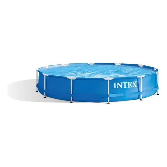 Piscina Estructural Redonda Intex Metal Frame, 366 X 76 Cm