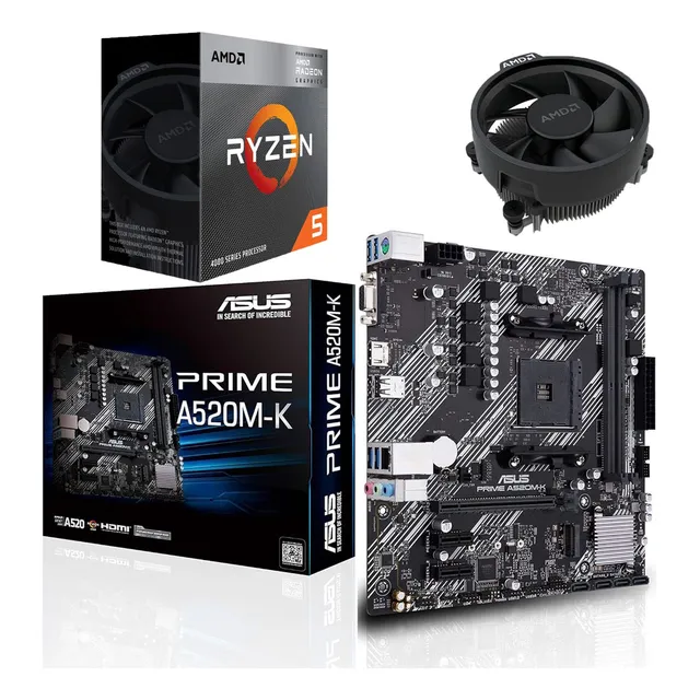 Combo Board A520m Procesador Amd Ryzen 5 4600g Pc