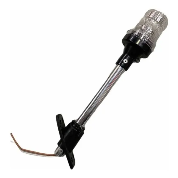 Luz De Fondeo Mastil Telescópico 30cm C/led Barcos Nautica