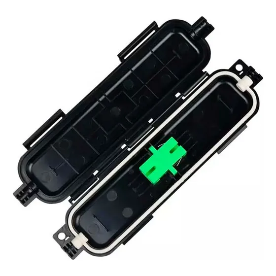 Caja De Empalme 1 Hilo Cable Drop Fibra Óptica Acoplador Sc