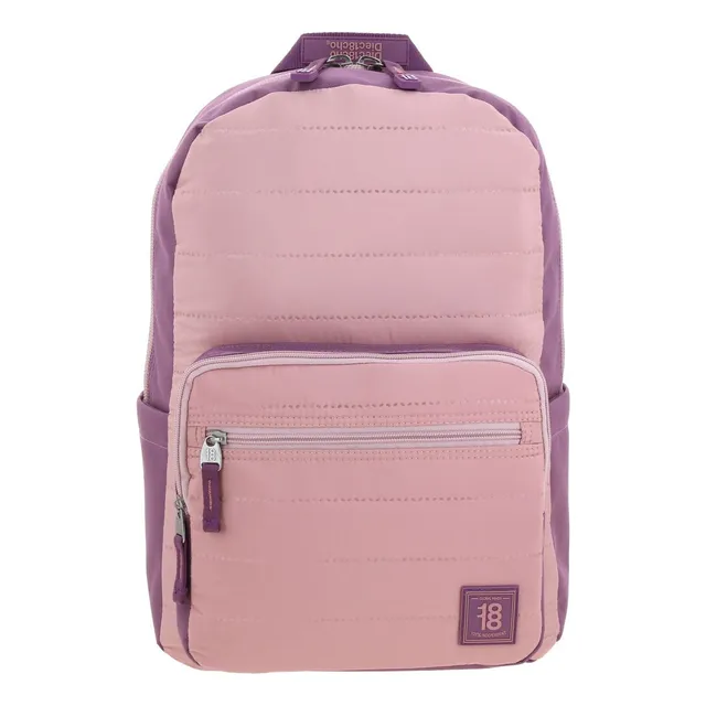 Mochila Chenson 1818 Juvenil Porta Laptop 1866217-p Color Rosa Diseño De La Tela Lisa