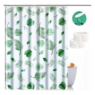 Cortinas Para Baño Ducha Con Ganchos Impermeable Y Antimoho Cortinas Para Baño Ducha Con Ganchos Impermeable Y Antimoho