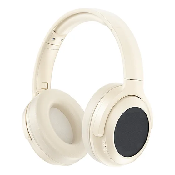 Audífonos De Diadema Inalámbricos Con Energía Solar M1 Wk Color Blanco