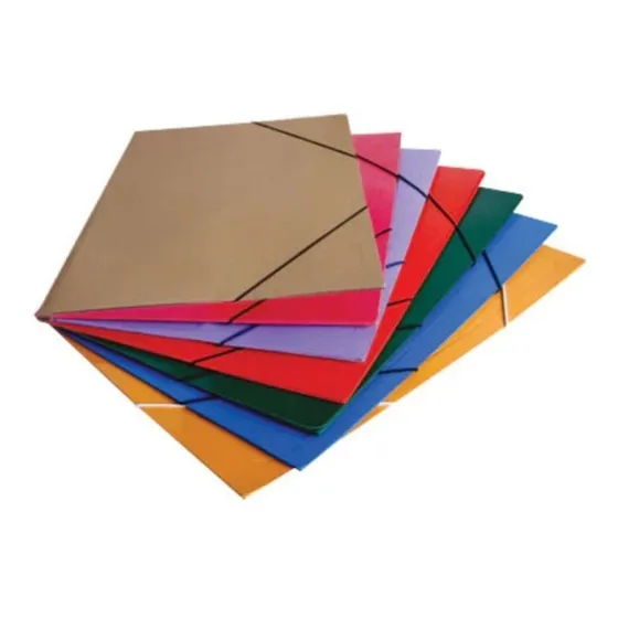 Carpeta 3 Solapas Con Elastico Oficio Carton Avios Nº5 Color