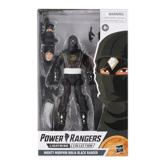 Figura De Acción Ninja Power Ranger Negro Hasbro
