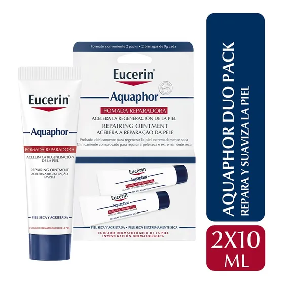 Pack X2 Pomada Reparadora Acelera la Regeneración de la Piel 10ml Euce Aquaphor