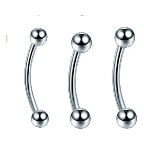 Piercing Mbbt01 1 Unds Micro Banana Bola Titanium 1.2x8x3