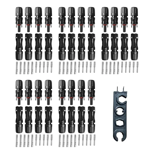 20 Pares De Conector Solar Mc4 - 1500v