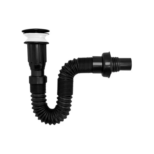 Push Tipo Hongo Con Sifón Integrado Pvc Negro