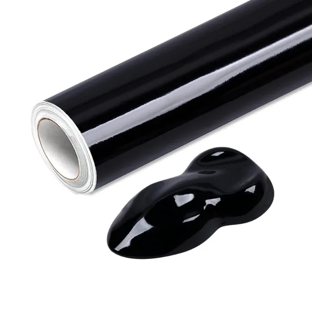 Vinil Cast Wrap Negro Ultra Brillante Carbins 1.35 X 1.00