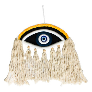 Atrapasueños Colgante De Macrame Diseño Ojo Turco Negro Atrapasueños Colgante De Macrame Diseño Ojo Turco Negro