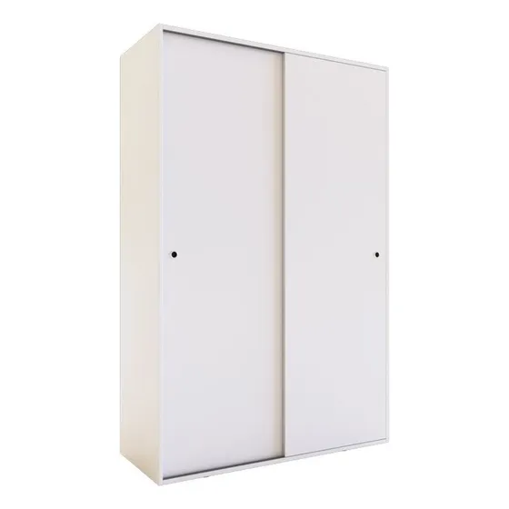 Ropero 2 Puertas Moderno Melamina Excelente Calidad Blanco