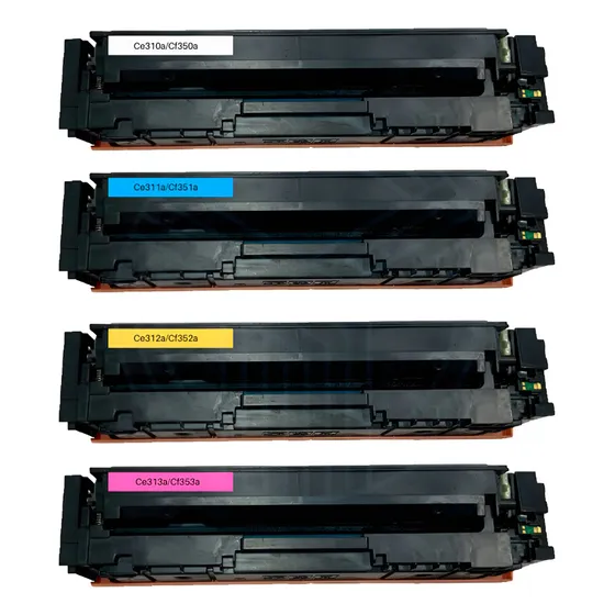 Toner Pack 4 Colores Ce310a 311a 312a 313a Para Hp M176 177 Tinta Negrp Cian Magenta Amarillo