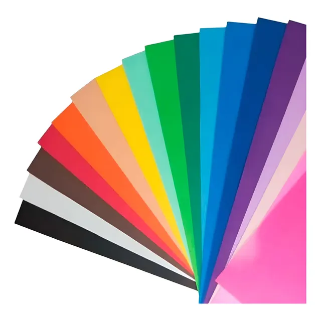 Folhas De Eva Liso Colorido 40cm X 60cm Pacote Com 10 Fls