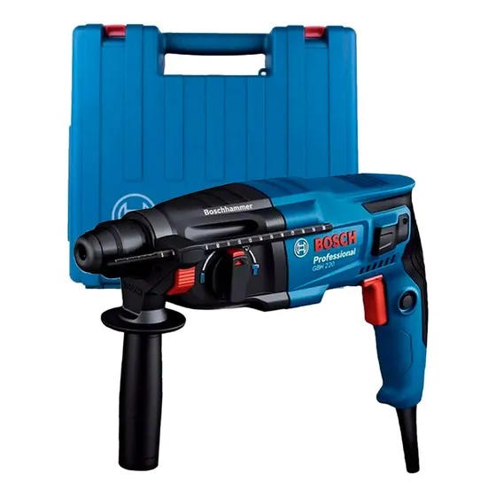 Rotomartillo Bosch Gbh 220 Sds-plus 720w 2 Jouls Color Azul Frecuencia Hz