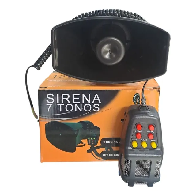 Sirena 7 Tonos Con Parlantes 100w