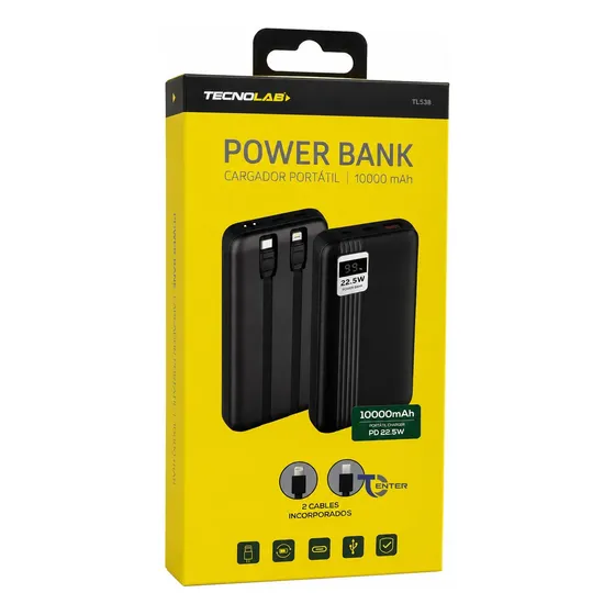 Batería Portátil Powerbank 10.000 Tecnolab 22.5w Tl538w