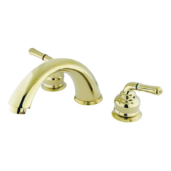 Grifo Bañera Romana Centro Ajustable 8  Laton Pulido