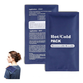 2 Compresa De Gel Frío Calor Terapia Reutilizable 23x13cm 2 Compresa De Gel Frío Calor Terapia Reutilizable 23x13cm