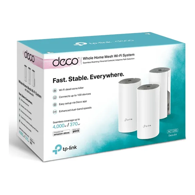 Extensor Wifi Mesh Deco E4 Banda Dual 3 Nodos Ac1200 Tp-link