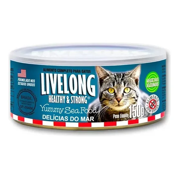 Alimento Humedo Para Gatos Livelong Delicias Del Mar