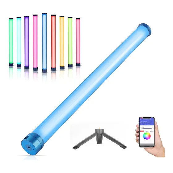 Bastão De Led Rgb Sokani X25 Profissional Controle Tubo Nfe