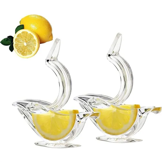 Exprimidor Manual Limon Cuña Pajaro Lima Acrilico Para Fruta