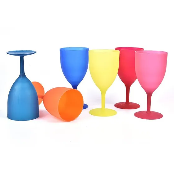 Juego De 5 Copas Plasticas Reusables