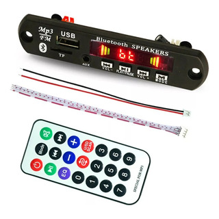 Módulo Reproductor De Audio Con Bluetooth Usb Sd Fm Auxiliar Módulo Reproductor De Audio Con Bluetooth Usb Sd Fm Auxiliar