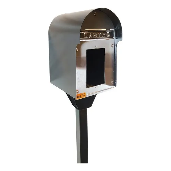 Buzon Frente Inoxidable Con Poste Para Portero Electrico