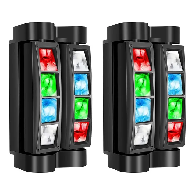Venetian Kit 2 Efecto Led Dj Doble Barra Mini Spider Efecto