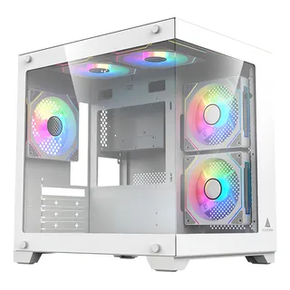Gabinete Gamer Acegeek Vacancy L375 Mid-t Lat De Vidro White Gabinete Gamer Acegeek Vacancy L375 Mid-t Lat De Vidro White