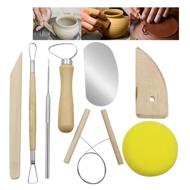 Set 8 Herramientas Para Esculpir, Greda, Moldear Arcilla