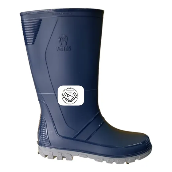 Botas Venus Talla 34 A 39 Caña Media Azul Y Negra Original
