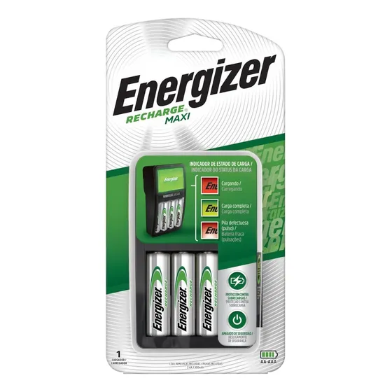 Cargador de pila Energizer Maxi CHVCM4 - 110V/220V entrada 1.2V salida