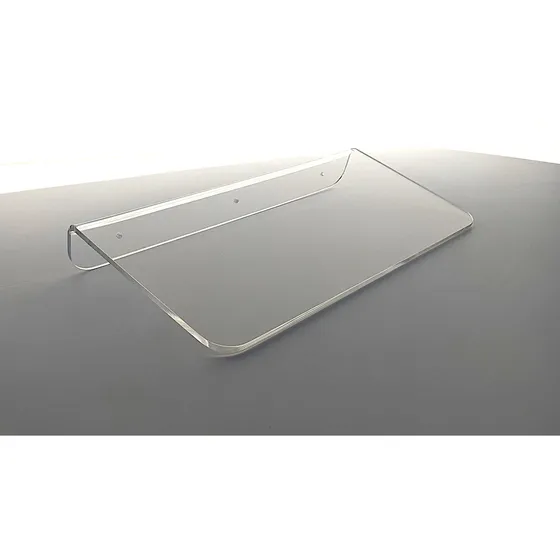 Estante Flotante Transparente 16  Largo 12  Profundidad