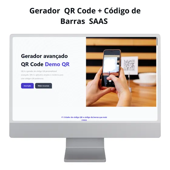 Gerador  Qr Code + Código De Barras  Saas  Php