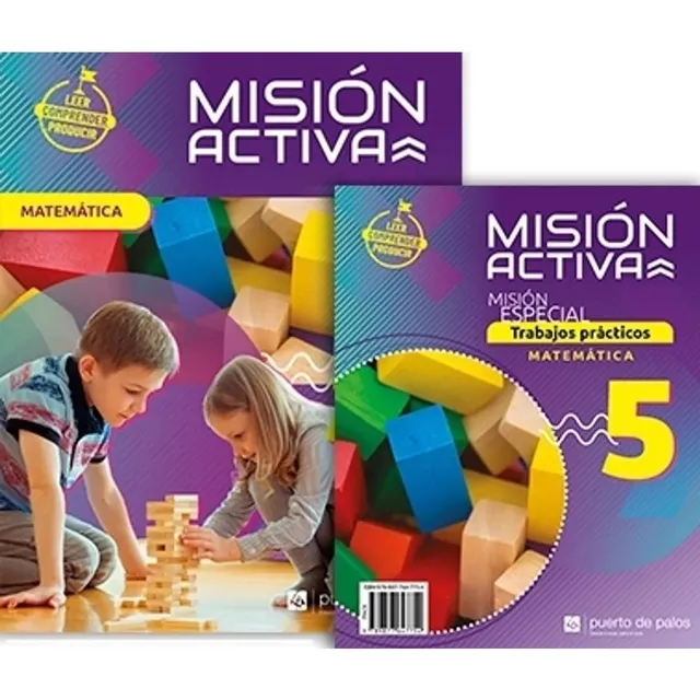 Matematica 5 - Mision Activa, De Vv. Aa.., Vol. 1. Editorial Puerto De Palos, Tapa Blanda En Español