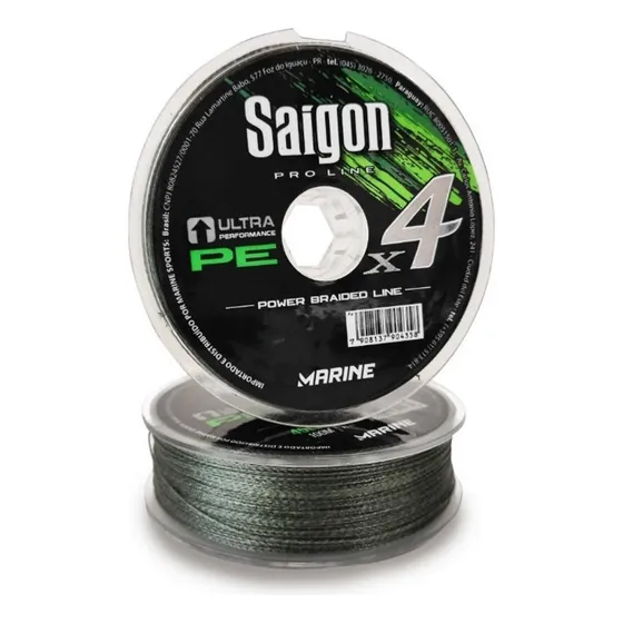 Linha Multifilamento Saigon 4x Marine Sports Pesca Pesqueiro Cor 40 lbs