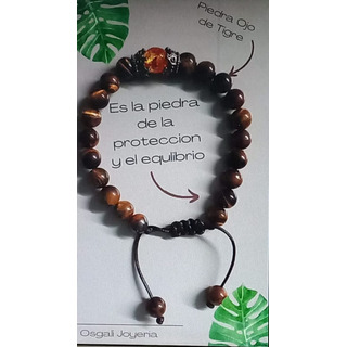 Pulsera De Ojo De Tigre | Piedra Protección Amuleto 2 Pz X 1 Pulsera De Ojo De Tigre | Piedra Protección Amuleto 2 Pz X 1
